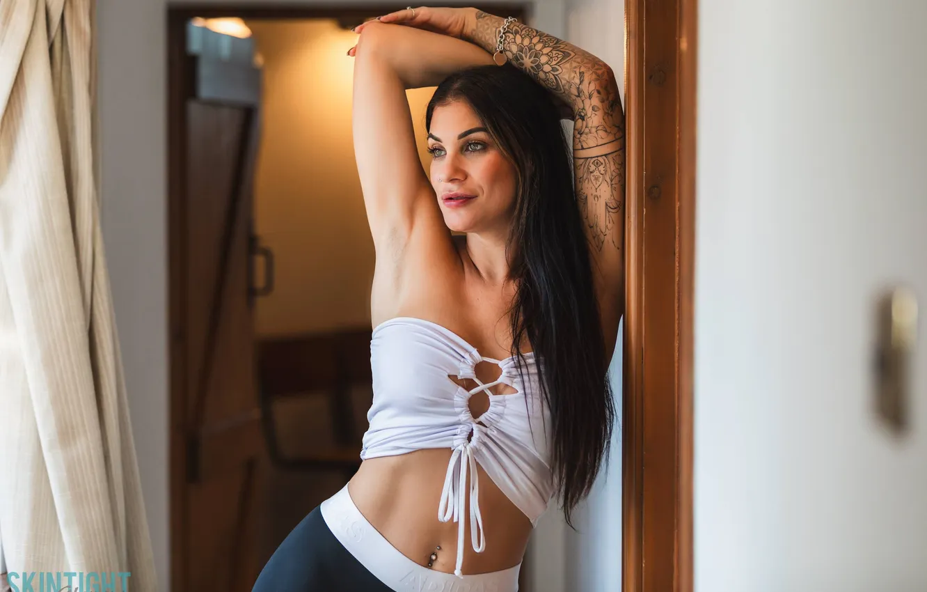 Photo wallpaper girl, sexy, Wallpaper, sweetheart, model, bright, portrait, makeup