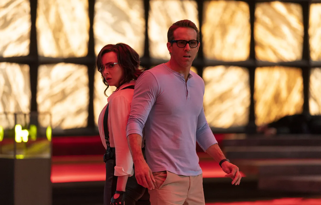 Photo wallpaper Ryan Reynolds, Free Guy, Jodie Comer, 20th Century Studios