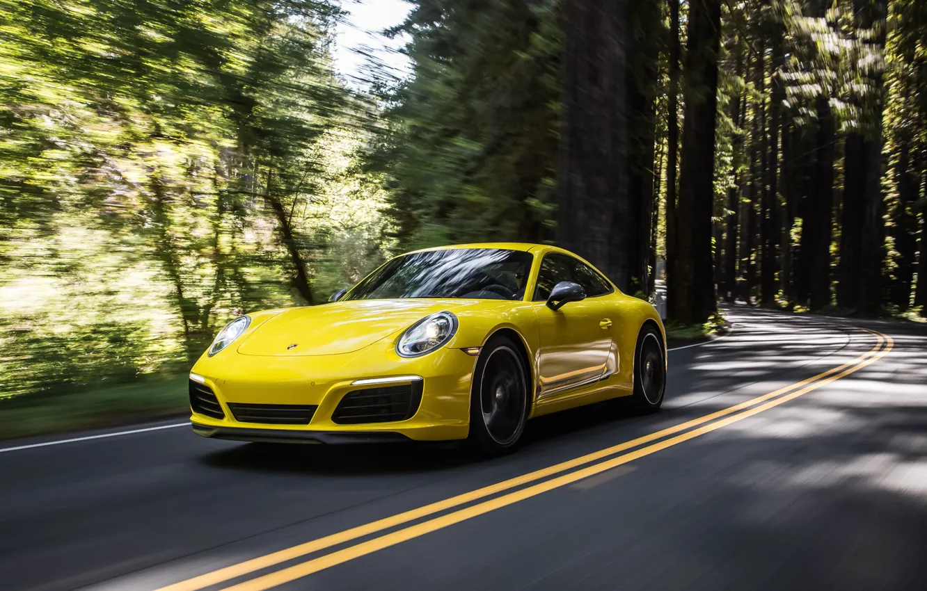 Photo wallpaper speed, 911, Porsche, Coupe, 2019, Carrera T