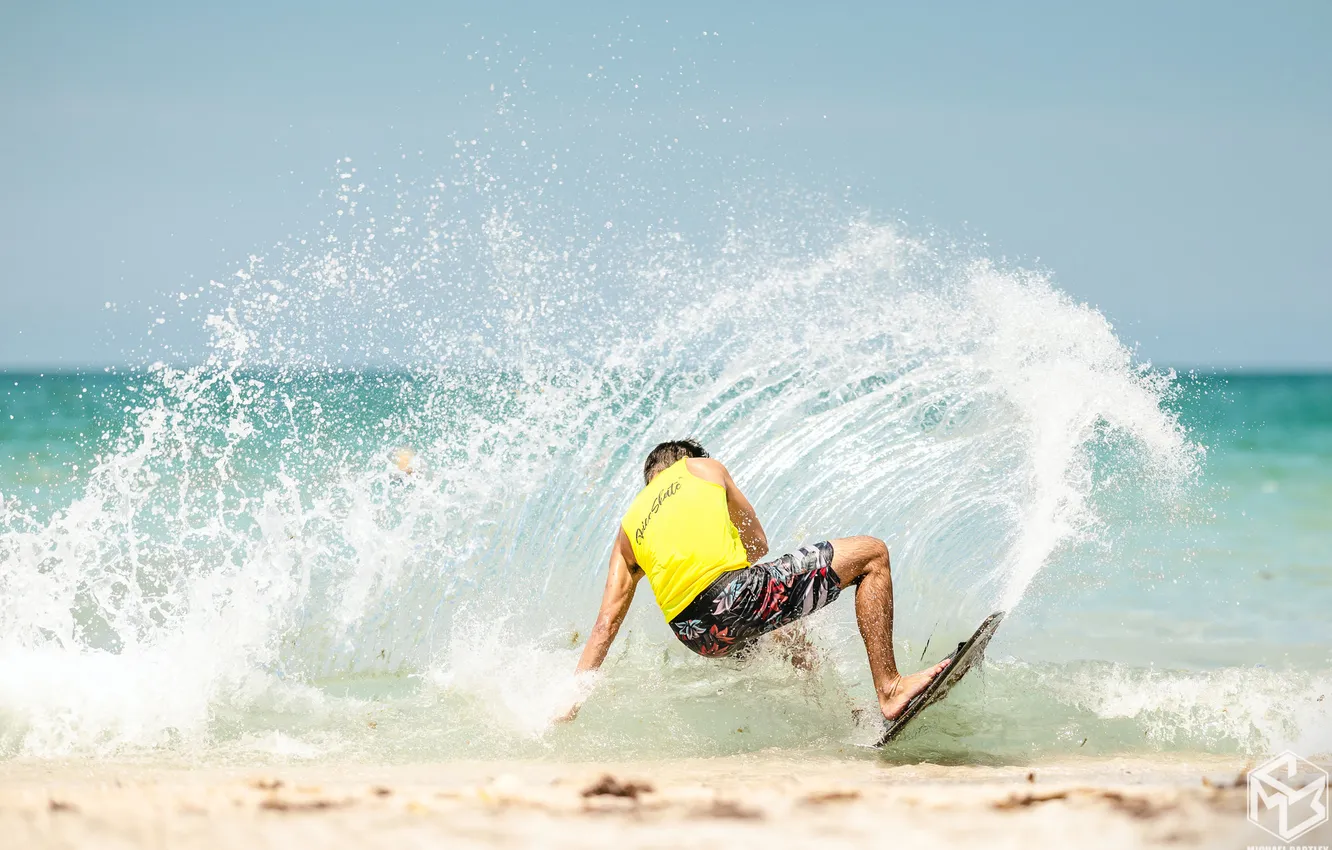 Photo wallpaper sea, surf, flyboard, Watersports