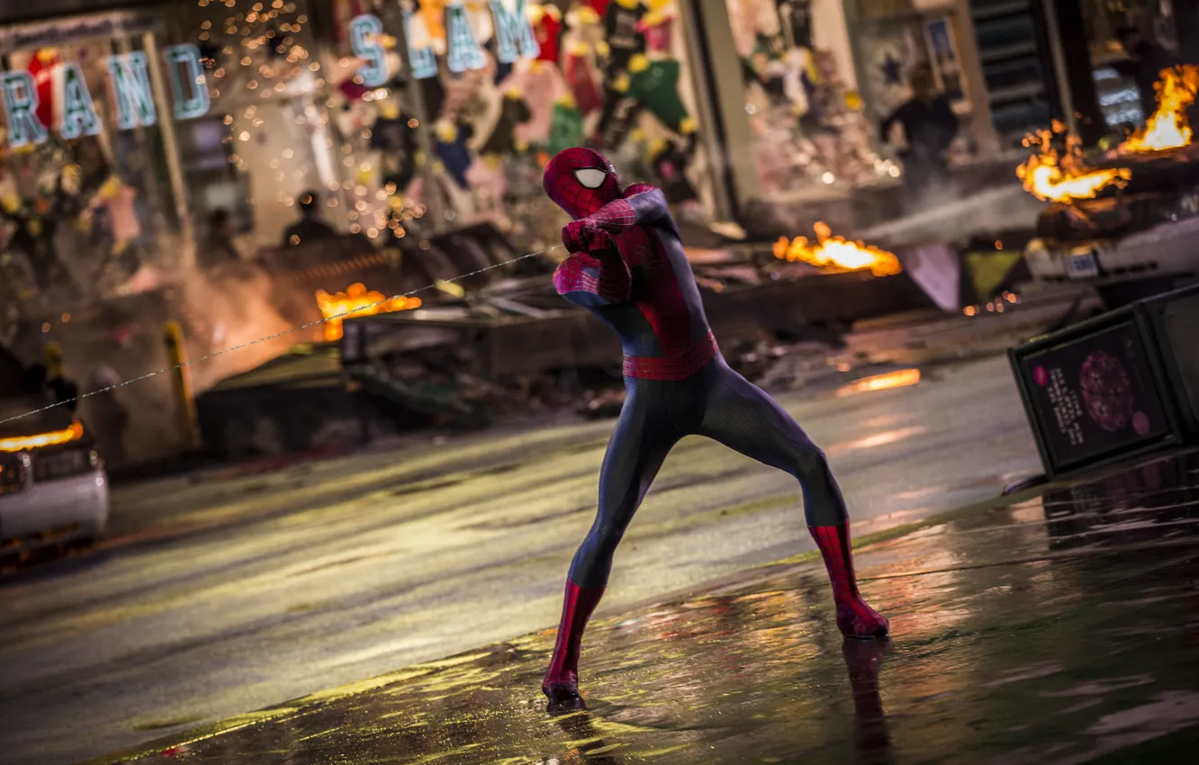 Photo wallpaper superhero, Spider Man, The amazing spider-Man, Marvel, The Amazing Spider Man 2, High voltage