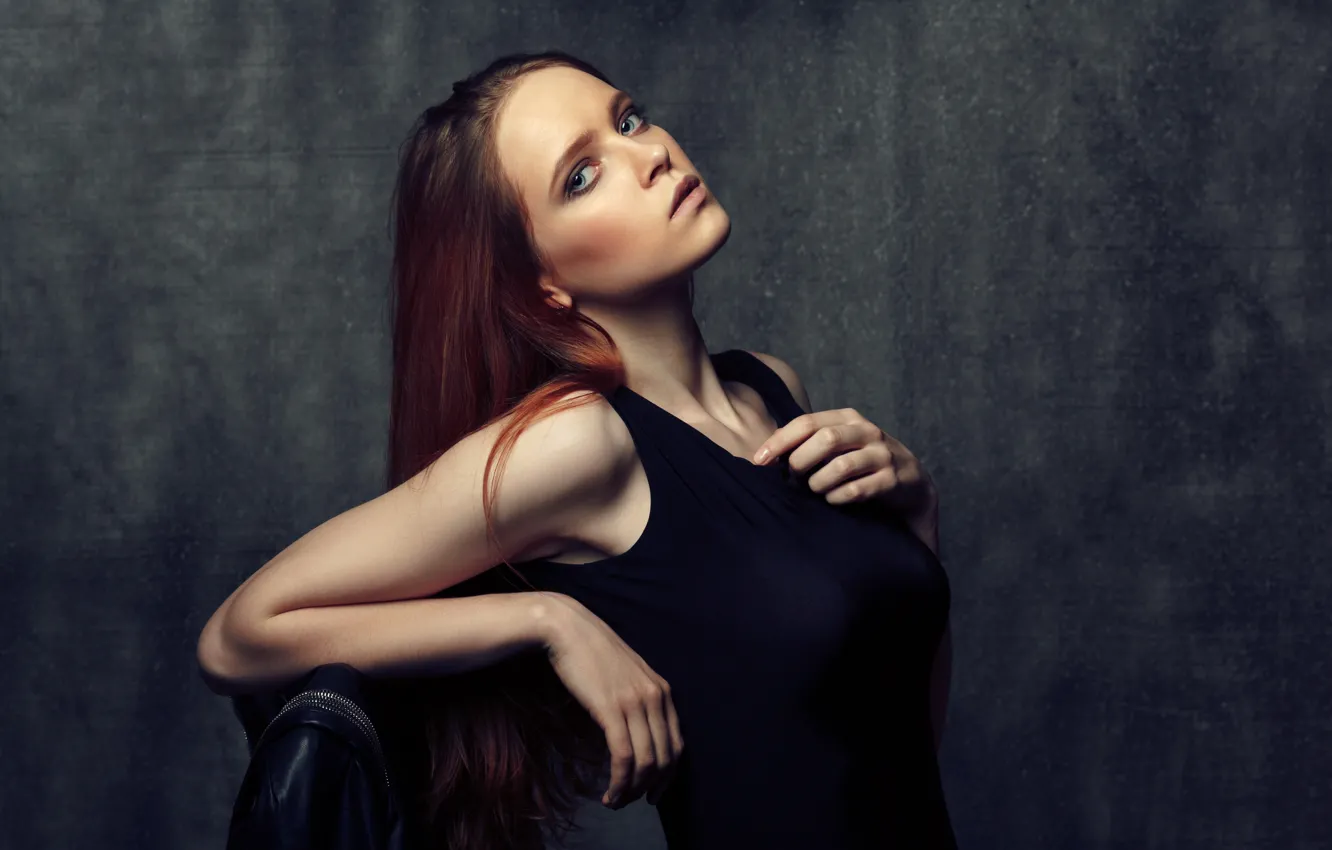 Photo wallpaper look, portrait, sponge, Anna, curls, Evgeny Bulatov