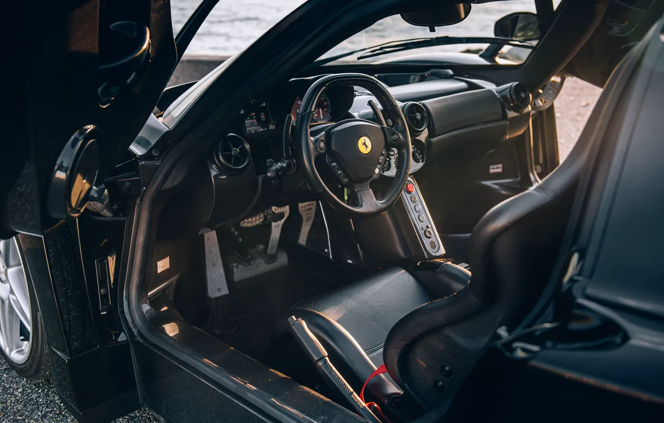 Photo wallpaper Ferrari, Ferrari Enzo, Enzo, dashboard, car interior
