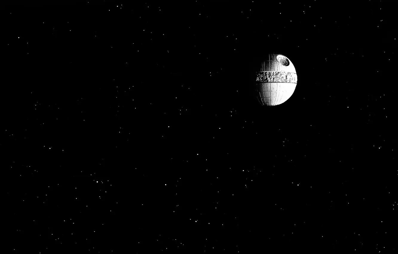Photo wallpaper space, stars, Star Wars, Death Star