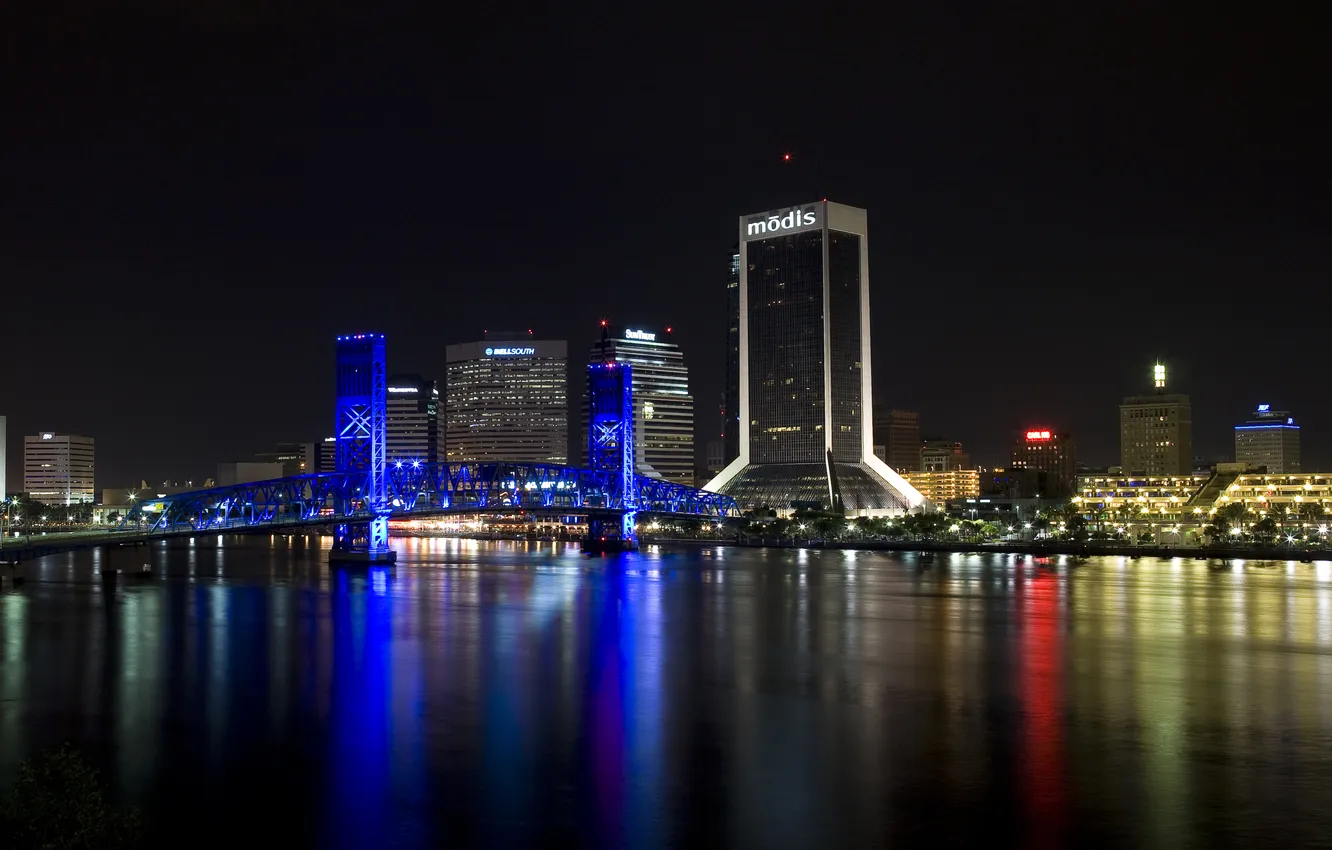 Photo wallpaper city, the city, USA, Florida, Jacksonville