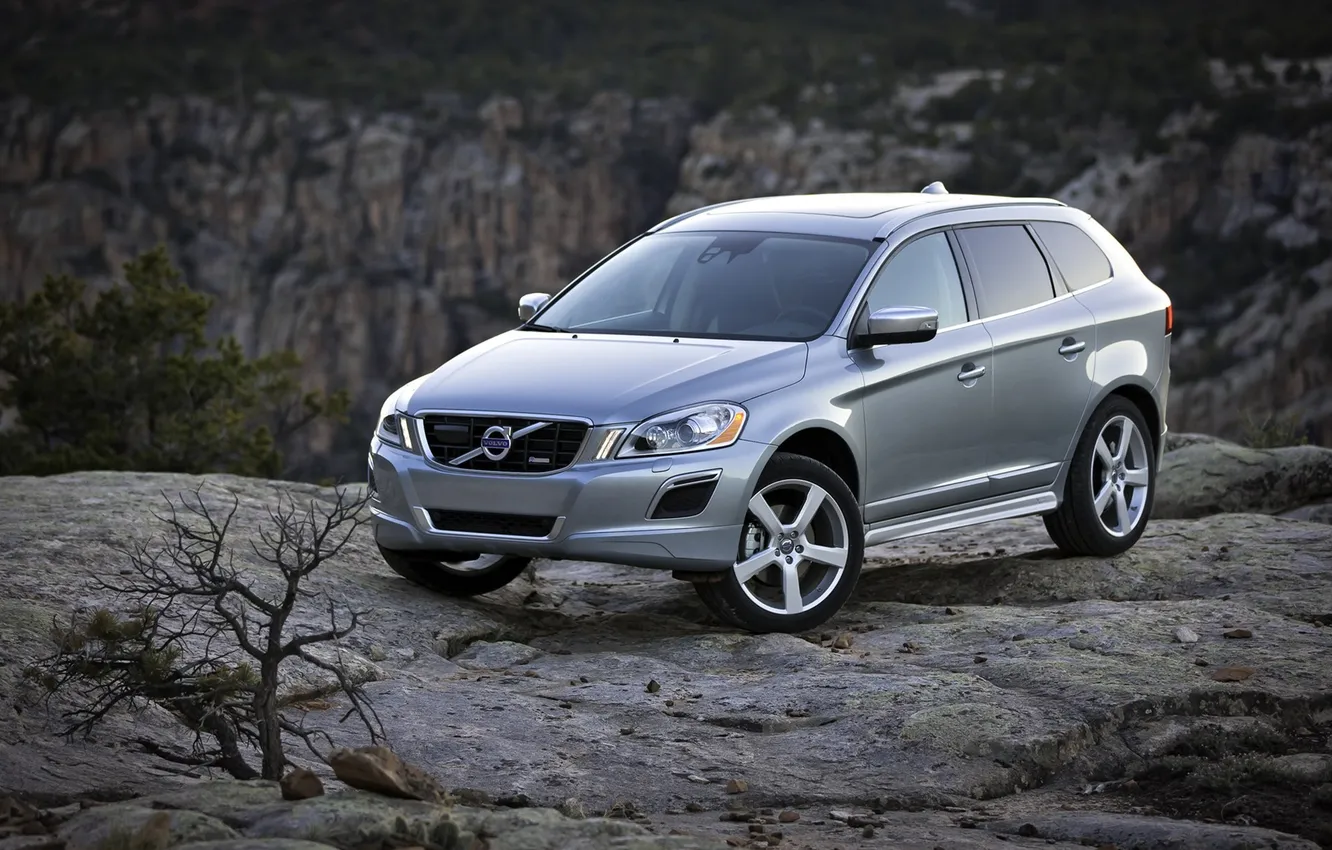 Photo wallpaper mountains, rocks, Volvo, canyon, XC60