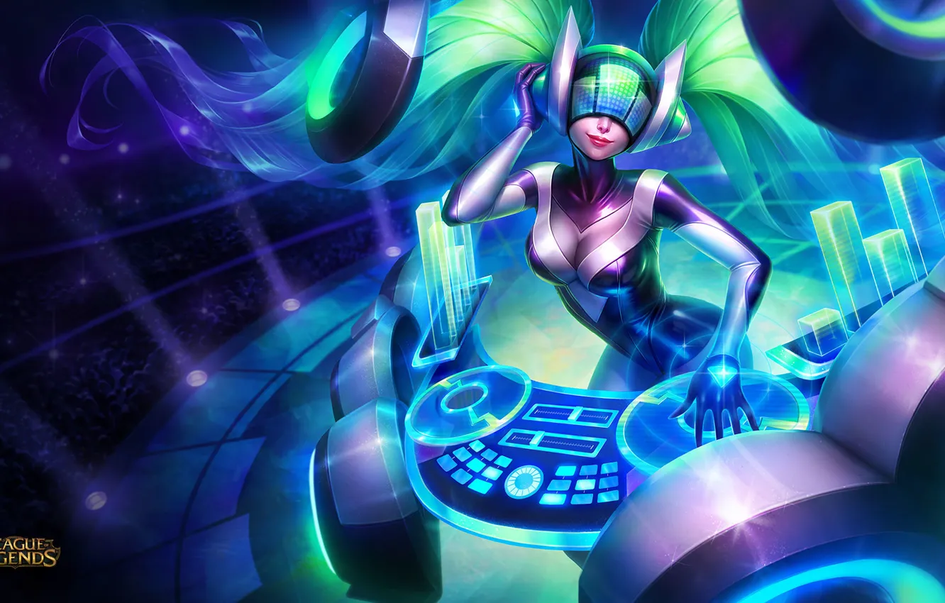Photo wallpaper LoL, sona, League of Legend, dj sona, Kinetic