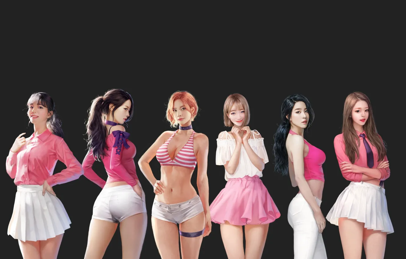 Photo wallpaper girl, mood, art, Asian, J.Won Han, berry good