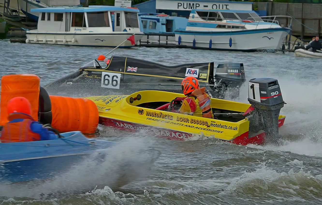 Photo wallpaper race, boat, speed