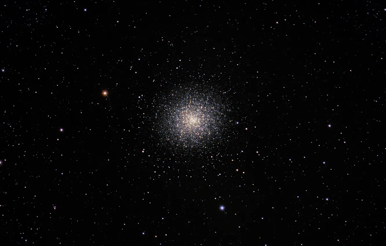 Photo wallpaper globular cluster, in the constellation, M 13, there are, Hercules