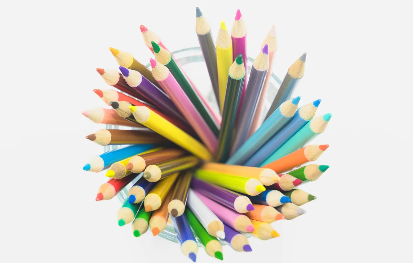 Photo wallpaper pencils, drawing, stylus