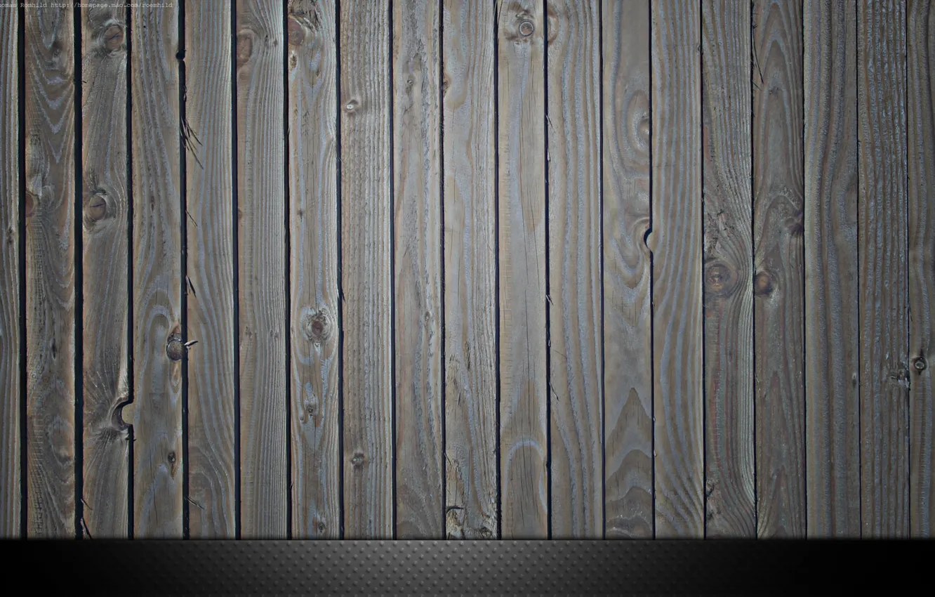 Photo wallpaper metal, grey, wood, texture