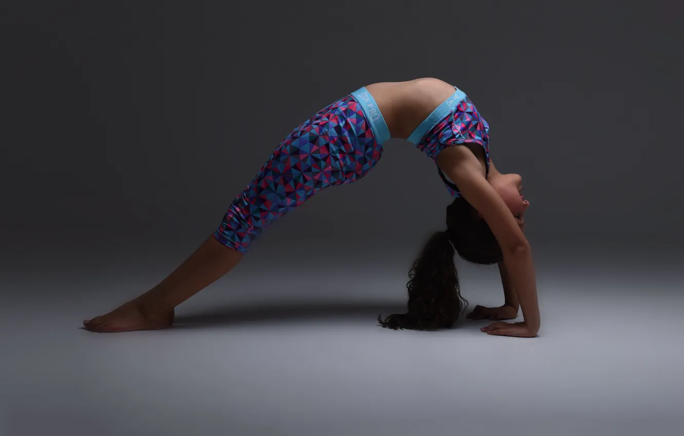 Photo wallpaper female, workout, yoga