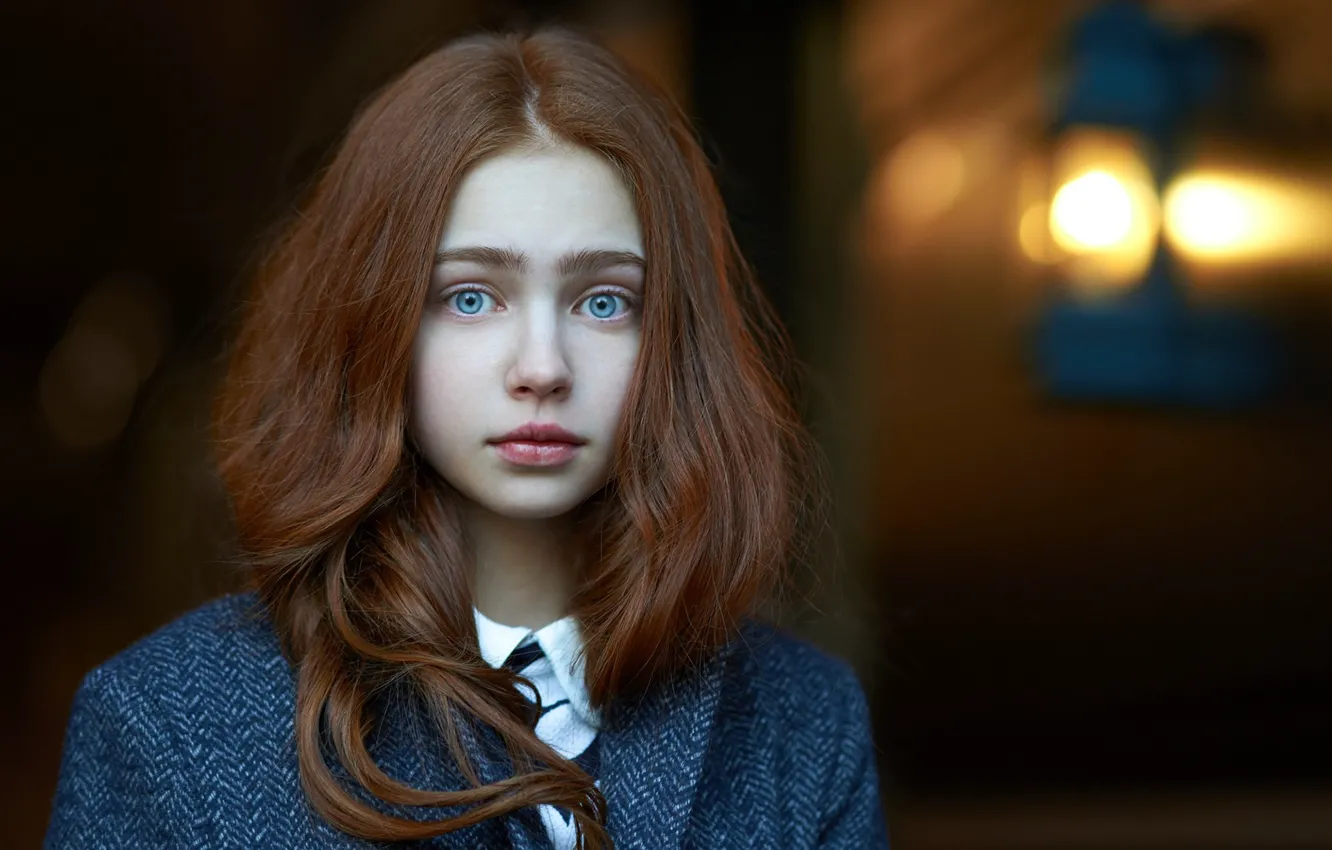 Photo wallpaper girl, redhead, Alexander Vinogradov, Alexander Vinogradov