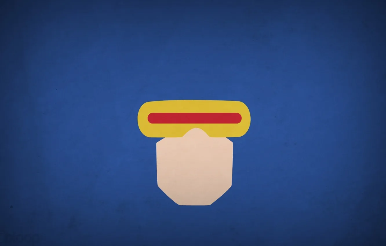 Photo wallpaper minimalism, Cyclops, X-Men, super hero, Cyclops, Scott Summers, blo0p