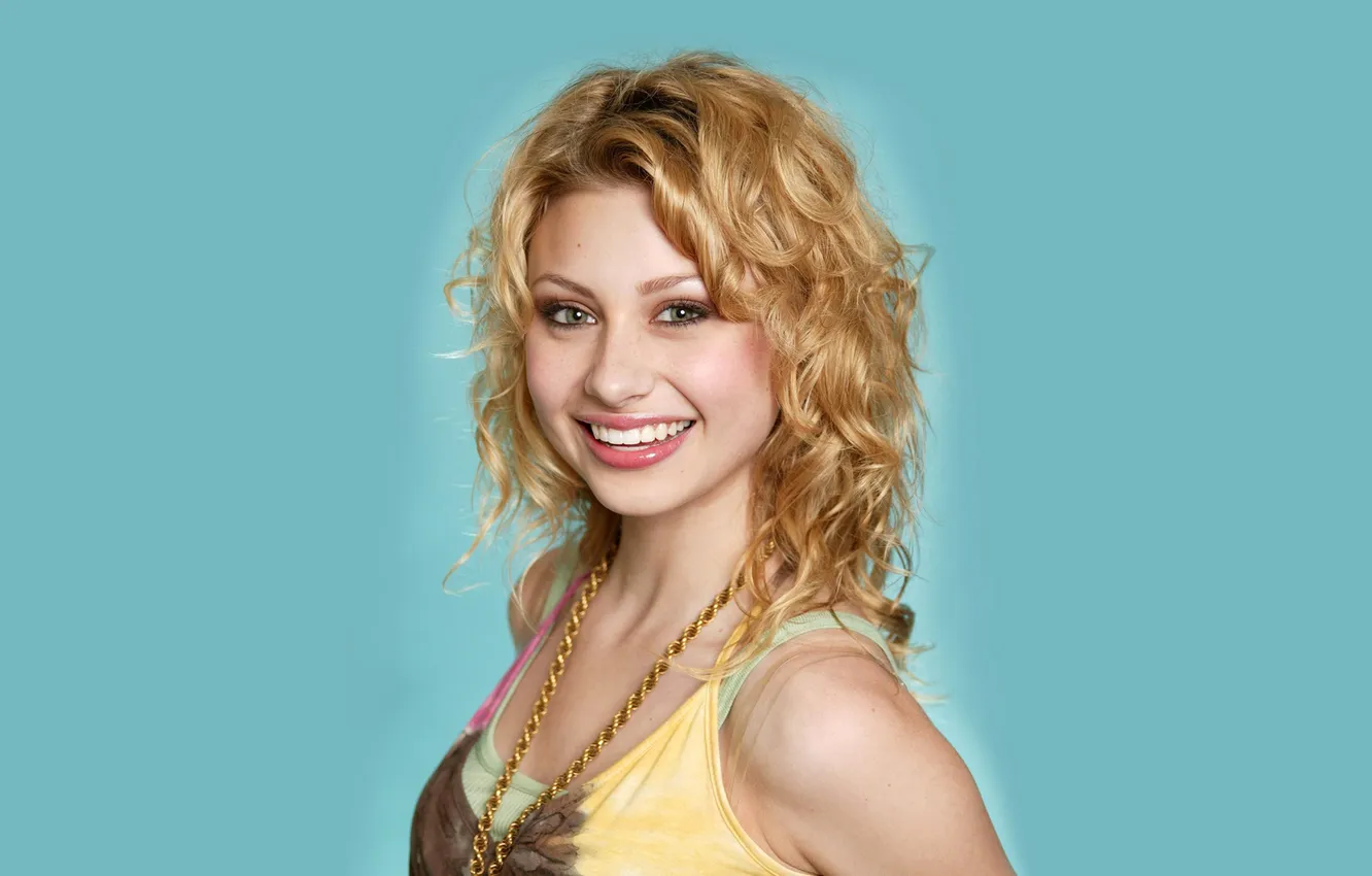 Photo wallpaper smile, model, hair, blonde