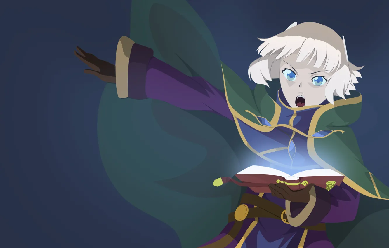 Photo wallpaper girl, MAG, book