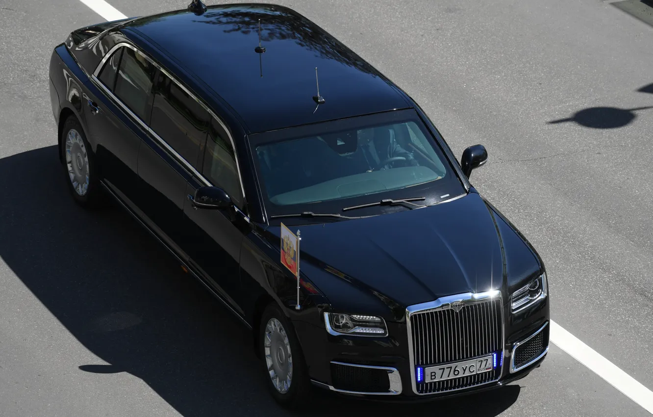Photo wallpaper limousine, Aurus, the car of the President of the Russian Federation