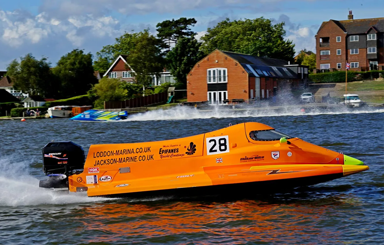 Photo wallpaper race, boat, speed