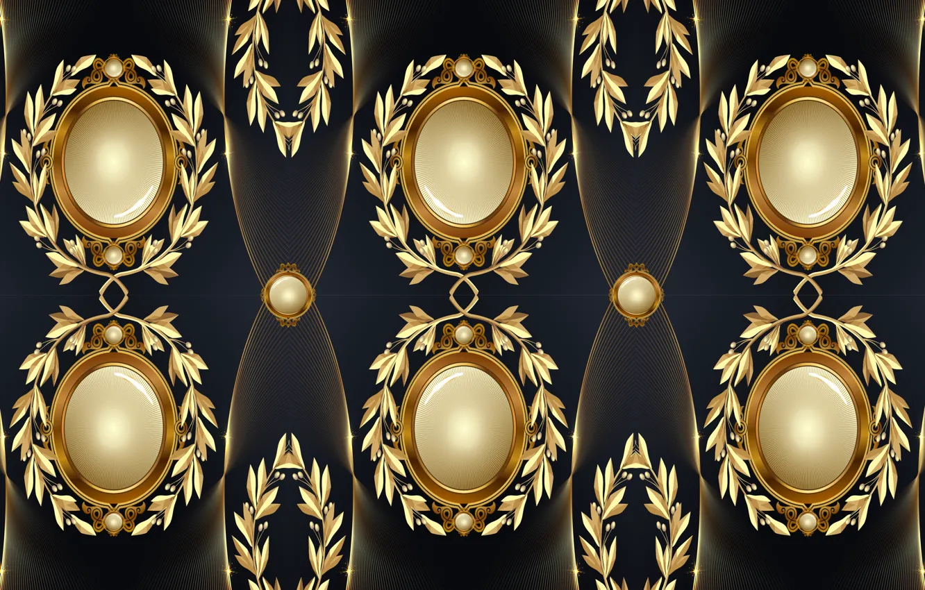 Photo wallpaper design, pattern, purple.gold