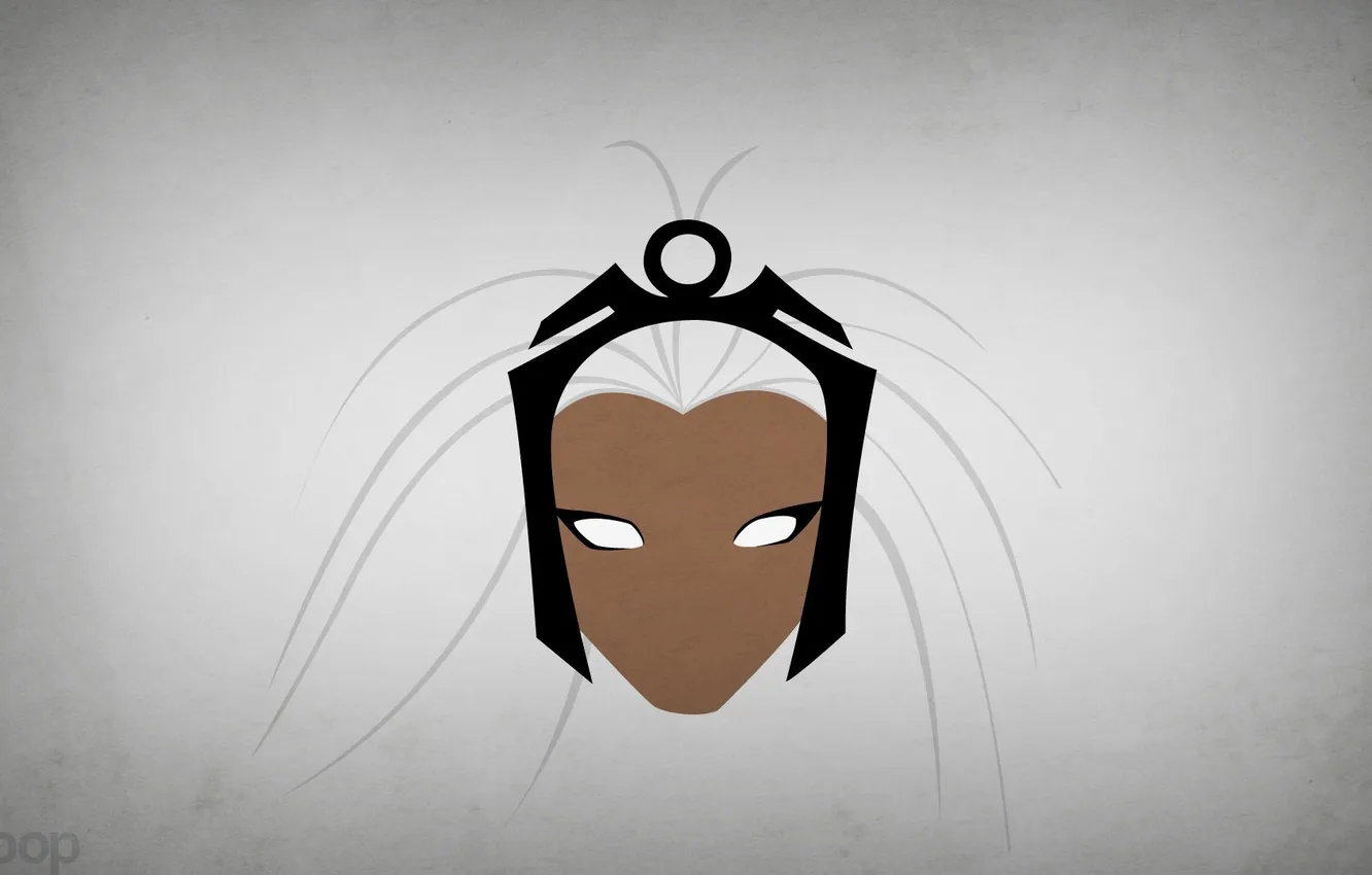 Photo wallpaper minimalism, storm, X-Men, blo0p