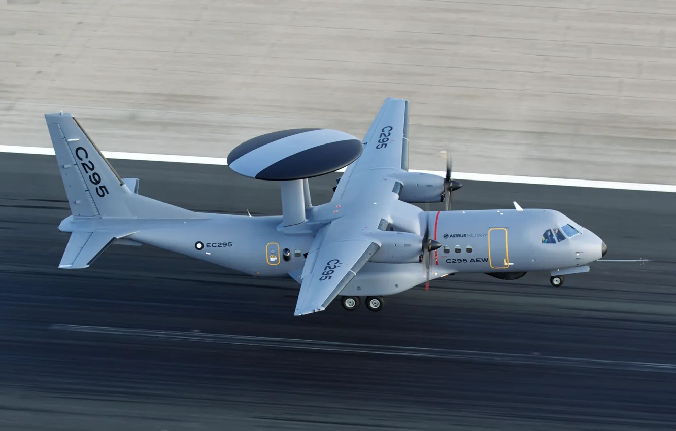 Photo wallpaper the rise, AWACS, WFP, CASA C-295, Airbus Military