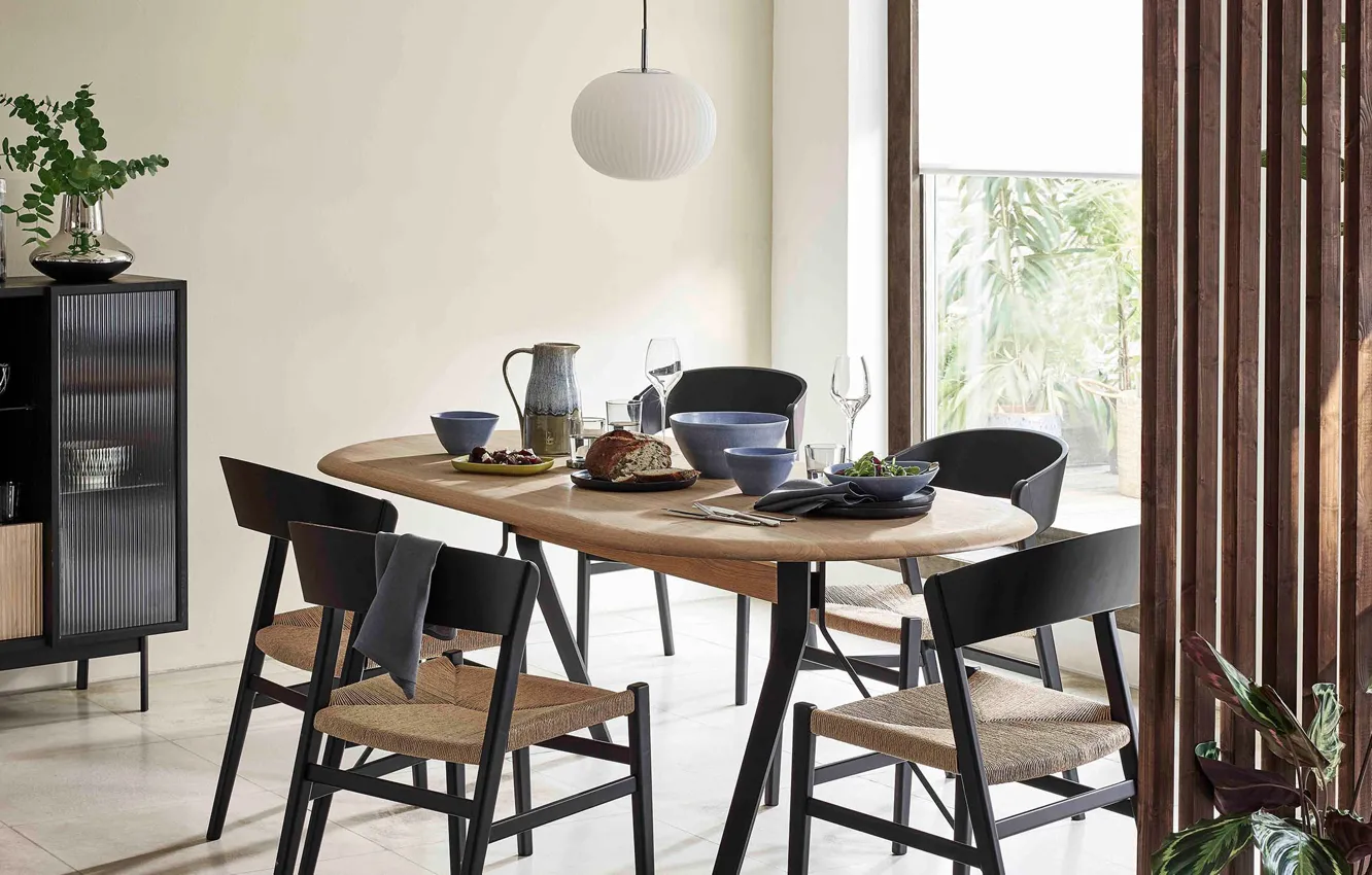 Photo wallpaper style, room, interior, dining room