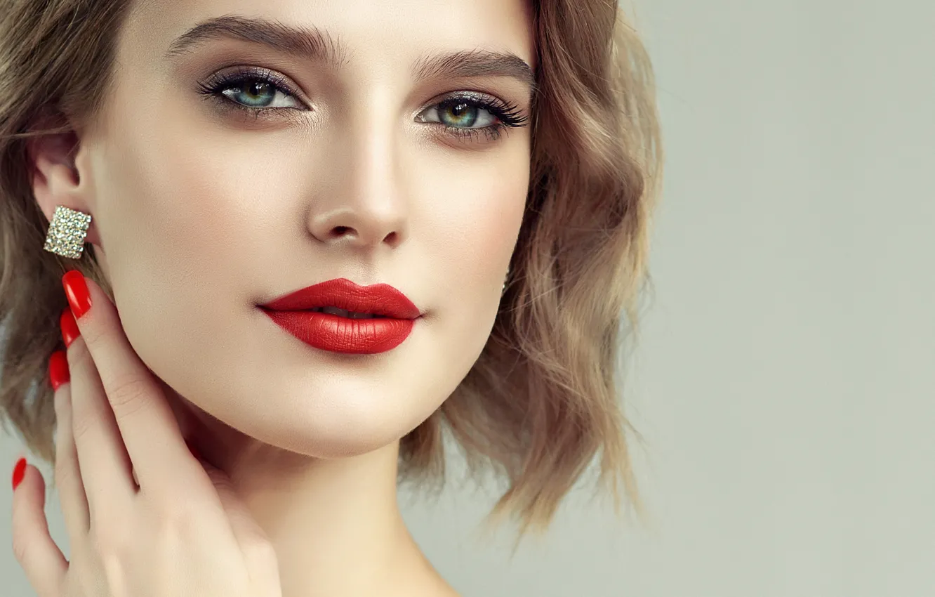 Photo wallpaper girl, model, portrait, makeup, Sofia Zhuravets'