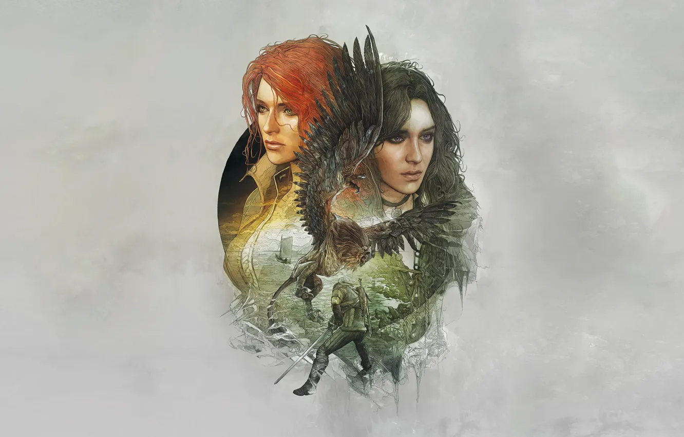 Photo wallpaper Triss Merigold, Triss Merigold, CD Projekt RED, The Witcher 3: Wild Hunt, The Witcher 3: …