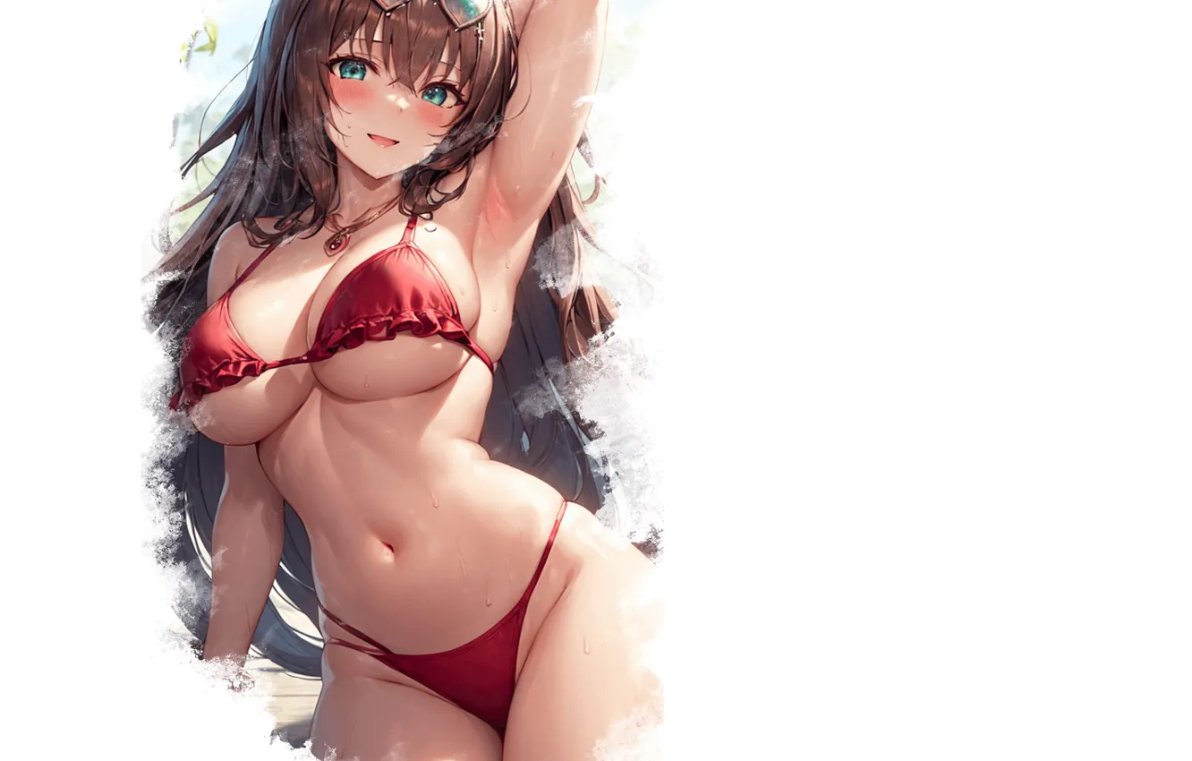 Photo wallpaper kawaii, girl, hot, sexy, boobs, anime, pretty, breasts