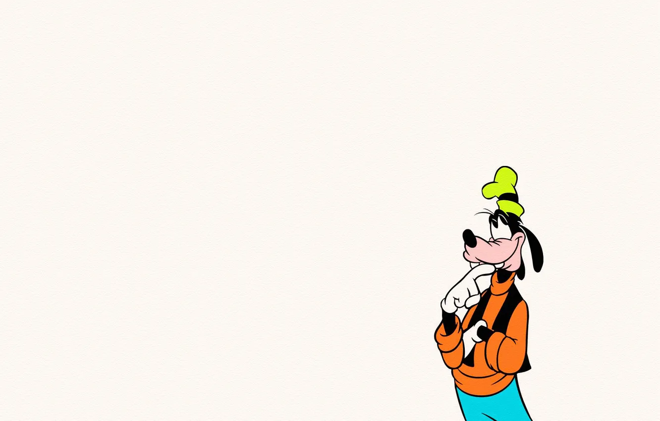 Photo wallpaper minimalism, Walt Disney, Disney, Goof, Goofy