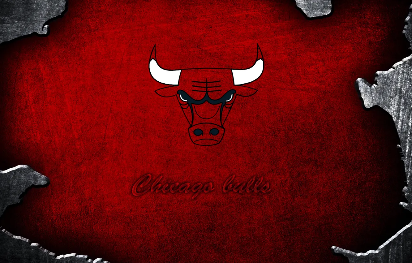 Photo wallpaper red, bull, chicago bulls