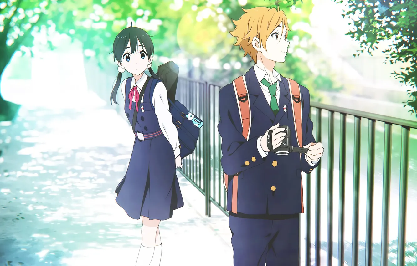 Photo wallpaper love, girl, guy, Shop Tamako, Tamako Market