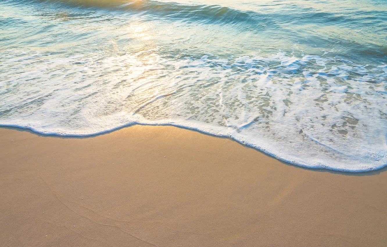 Photo wallpaper sand, sea, wave, beach, summer, shore, summer, beach
