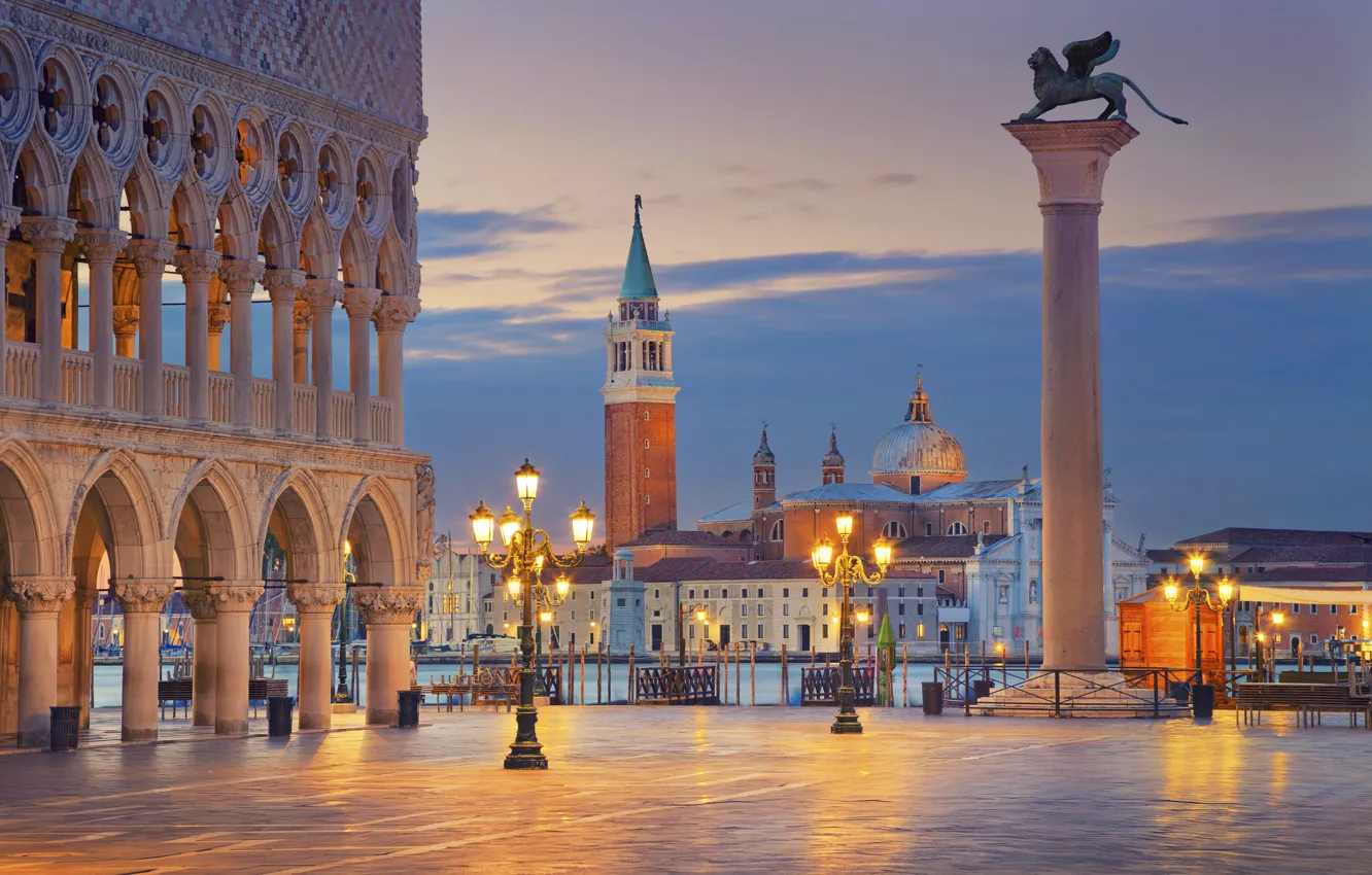 Photo wallpaper city, the city, Italy, Venice, Italy, panorama, Europe, view