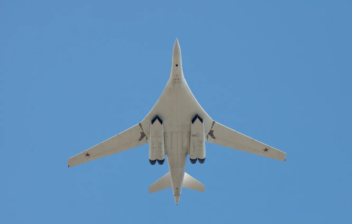 Photo wallpaper bomber, strategic, Russian, The Tu-160, Blackjack, supersonic, "White Swan", Air force Russia