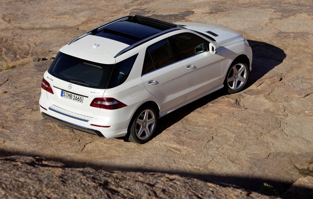 Photo wallpaper car, machine, light, shadow, light, 3000x2000, shadow, mercedes-benz m-class 2012