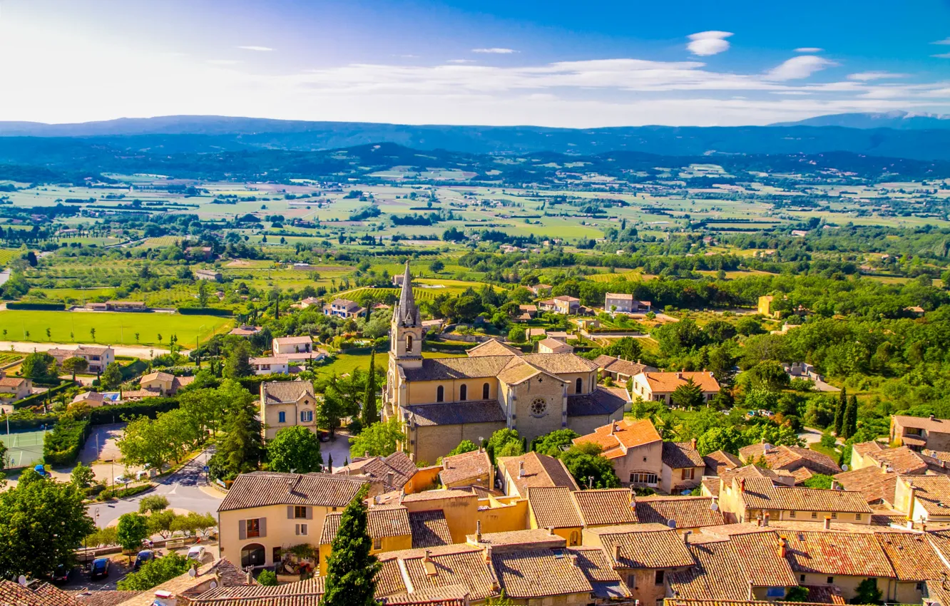 Photo wallpaper France, Provence, Bonnieux, Bonnieux