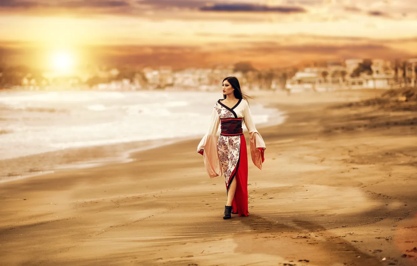 Photo wallpaper sponge, gait, East, Alessandro Di Cicco, Sunset China