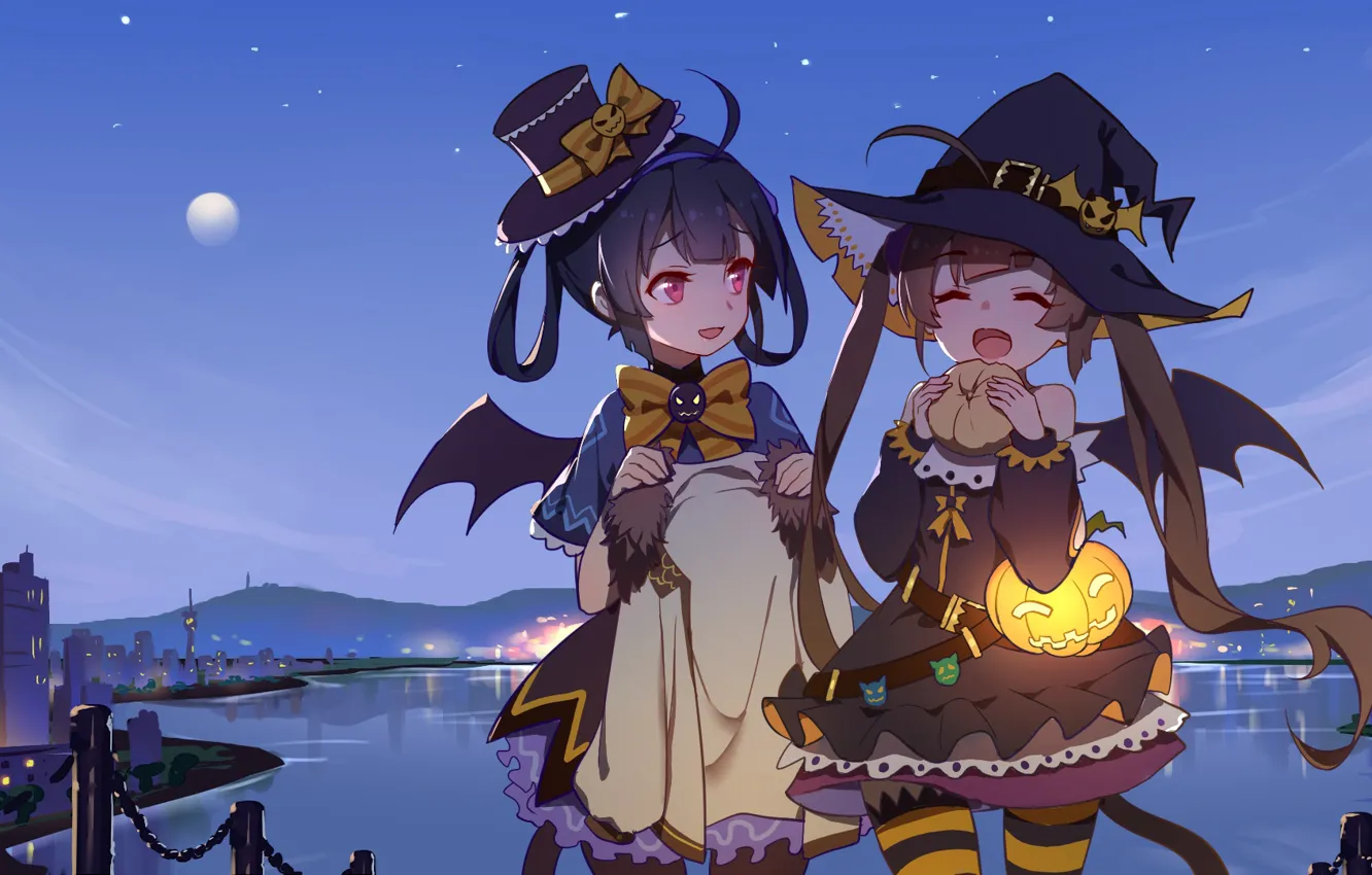 Photo wallpaper art, girl, Halloween, Azur Lane