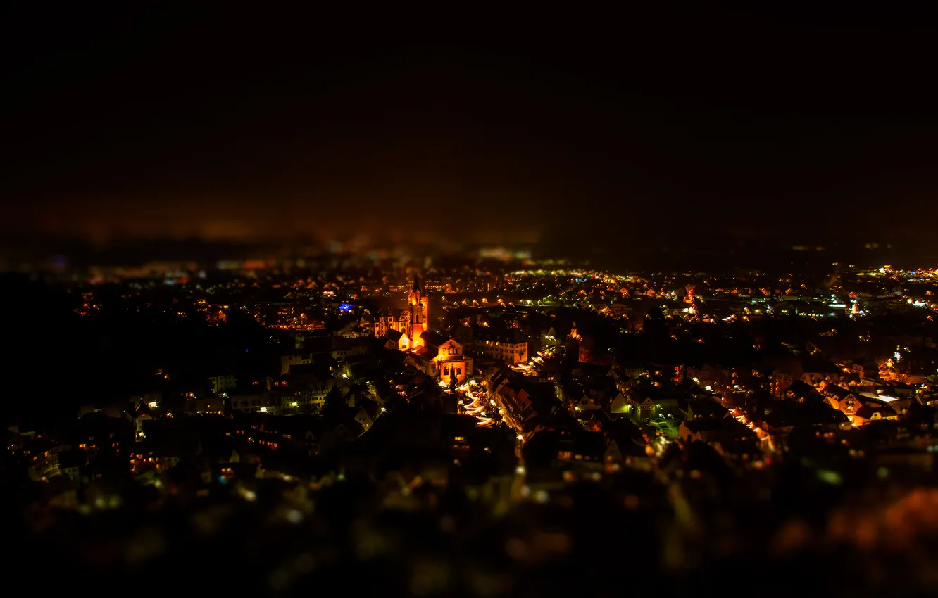 Photo wallpaper night, the city, photographer, photography, photographer, Björn Wunderlich, Weinheim