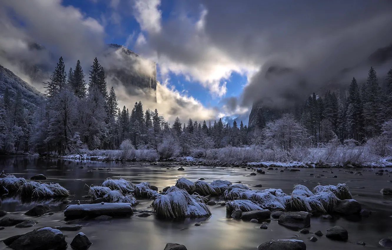 Photo wallpaper Yosemite, California, Clearing Storm