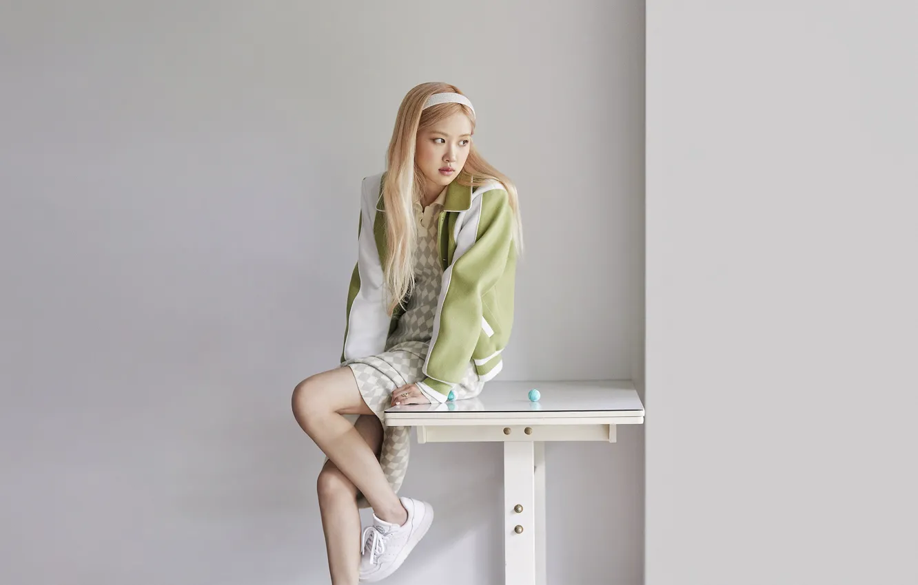 Photo wallpaper rose, Wallpaper for desktop, Kpop, 16:9, Blackpink, 3840x2160, Korean singer, Rosanna Pak