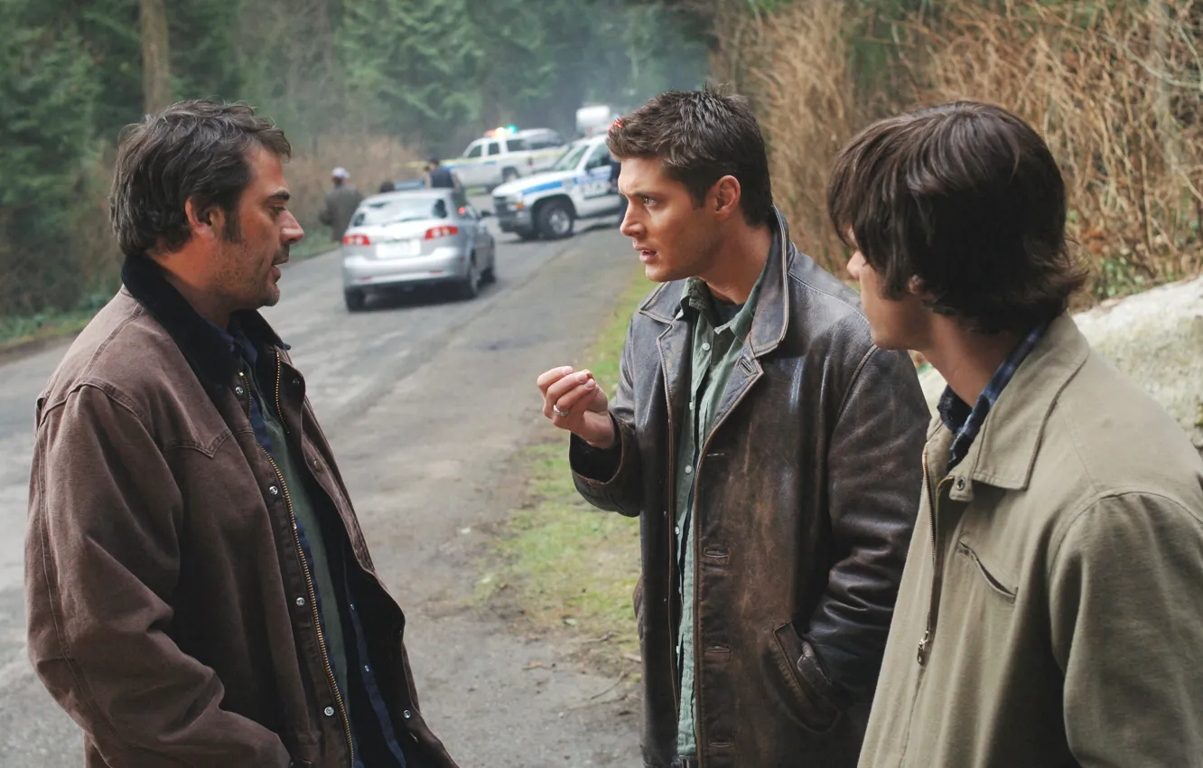 Photo wallpaper the series, Supernatural, Supernatural, John, Sam, Dean