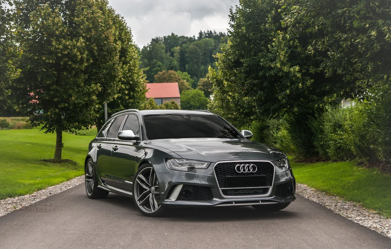 Photo wallpaper Audi, Before, RS6