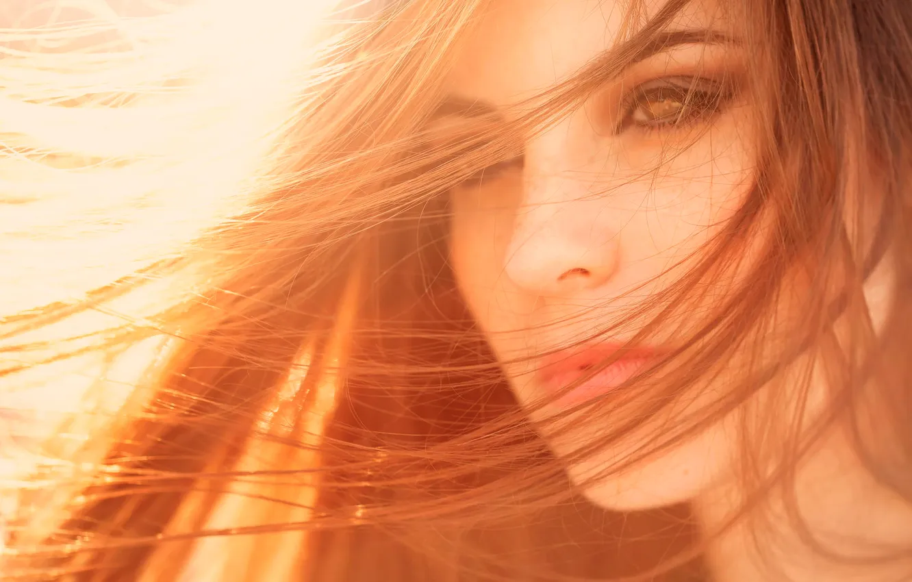 Photo wallpaper hair, portrait, Estela Ribes