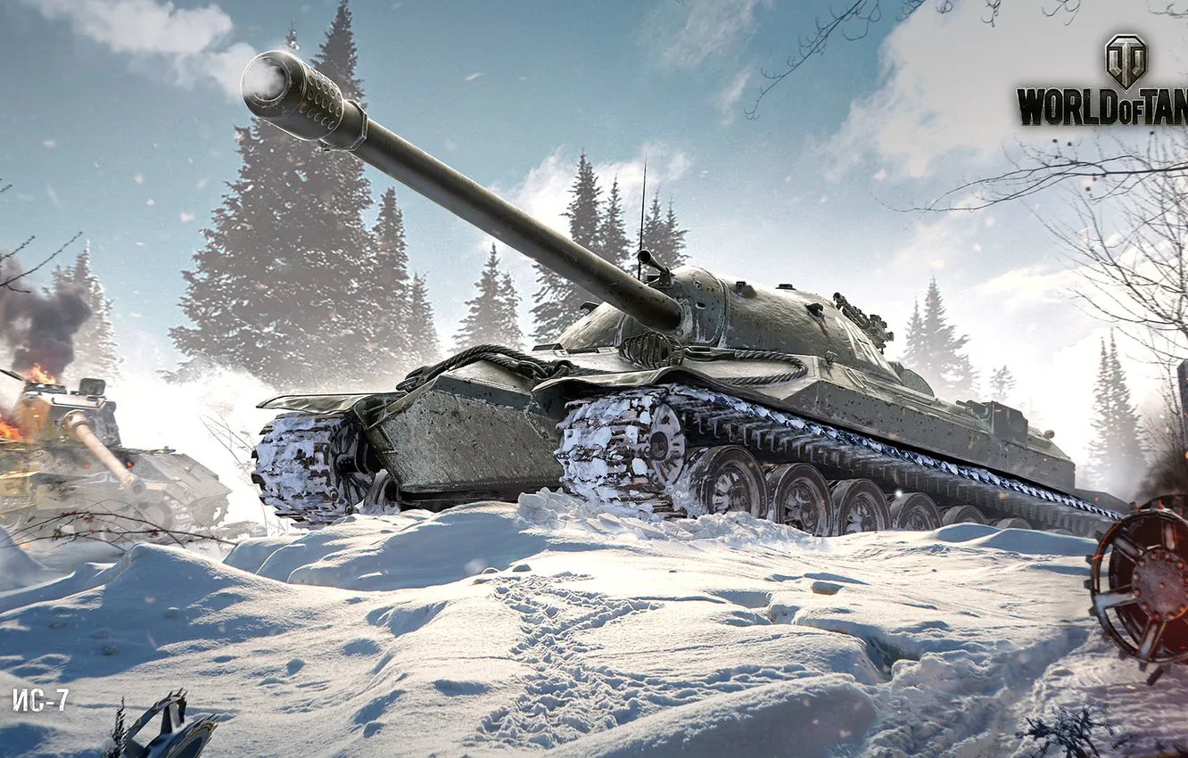 Photo wallpaper Tanks, WoT, Is-7