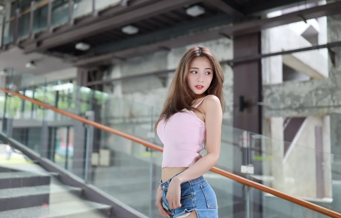 Photo wallpaper summer, girl, face, model, Asian