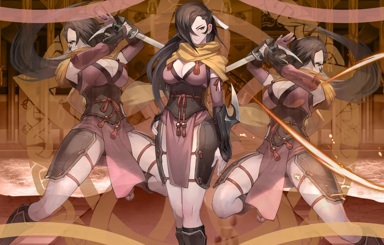 Photo wallpaper girl, sword, Heroes, Fire Emblem