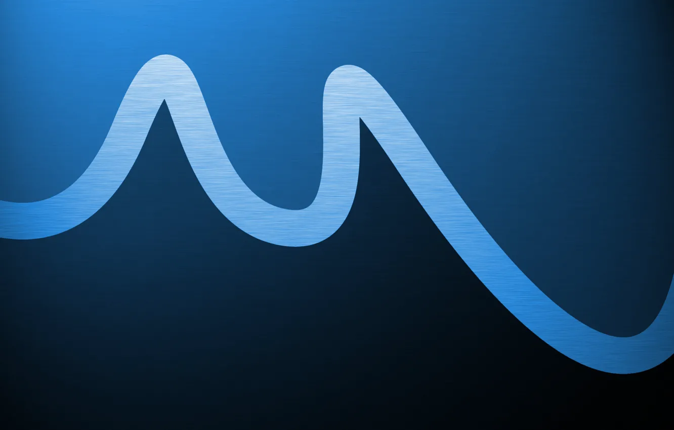 Photo wallpaper wave, line, blue, abstraction, pattern, paint, colors, waves